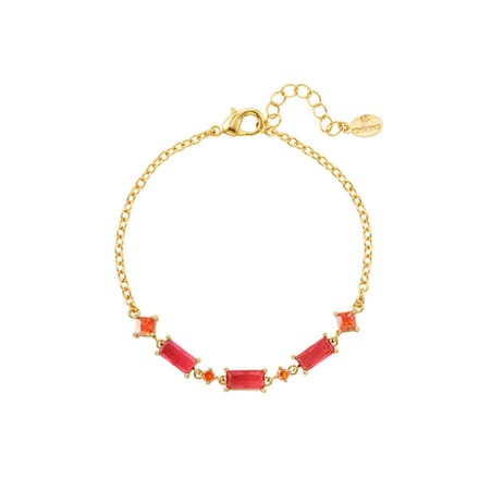 Bijoutheek Armband (sieraad) baguet oranje