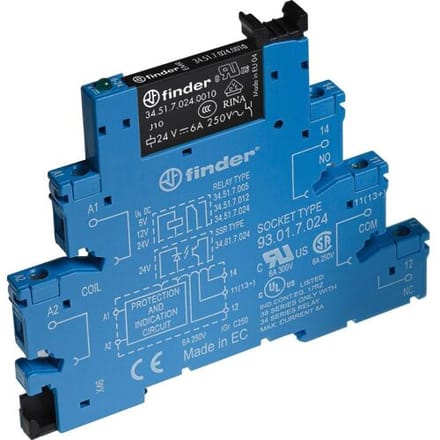 Finder 38.51.8.240.0060 Koppelelement 1x wisselcontact Piece 1 stuk(s)