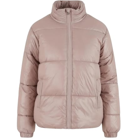 Urban Classics - Recycled Short Shiny Gewatteerd jack - M - Roze
