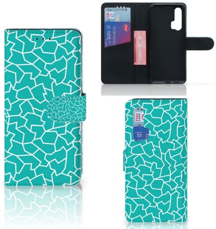 Honor 20 Pro Hoesje Cracks Blue