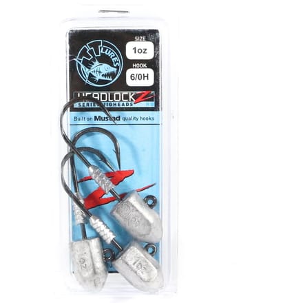 Tackle Tactics TT Headlockz HD Jig Head 1 oz 6/0 H 3/pak (3269) white