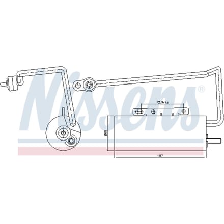 Droger, airconditioningsysteem NISSENS 95410