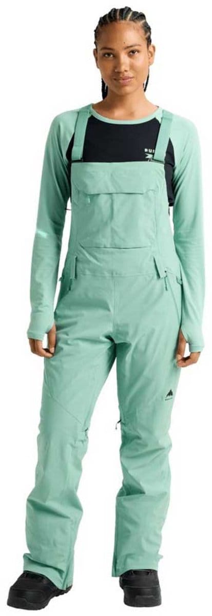 Burton Reserve 2l Stretch Slim Bib Broek Groen M Vrouw