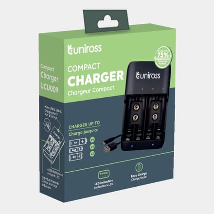 Uniross Standard Compact AA AAA 9V