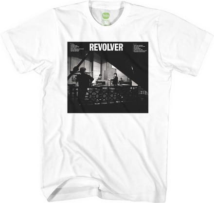 The Beatles - Revolver Studio Heren T-shirt - M - Wit