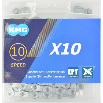 KMC 10-speed fietsketting - anti-roest - zilver - duurzaam - 114 schakels