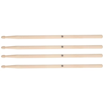 2 Paar 5A/5B Esdoorn Houten Jazz Drumstel Drumstok Muziekinstrument Accessoire5B Drumstok beige