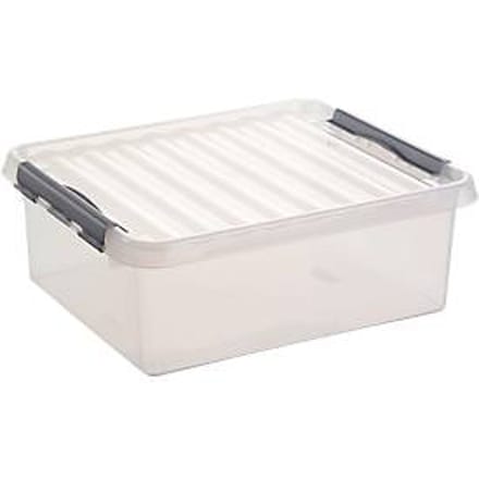 Opbergdoos Sunware Q-line - deksel - sluitclips - L 200 x B 150 x H 60 mm - 1 l