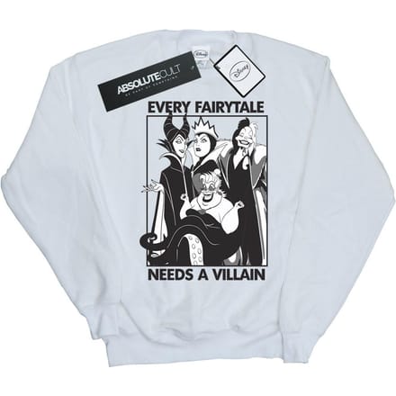 Disney Meisjes Schurken Katoenen Sweatshirt (Wit)