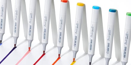 Copic Sketch markeerstift 3 stuk(s) Borstelpunt Groen, Lichtgroen, Wit