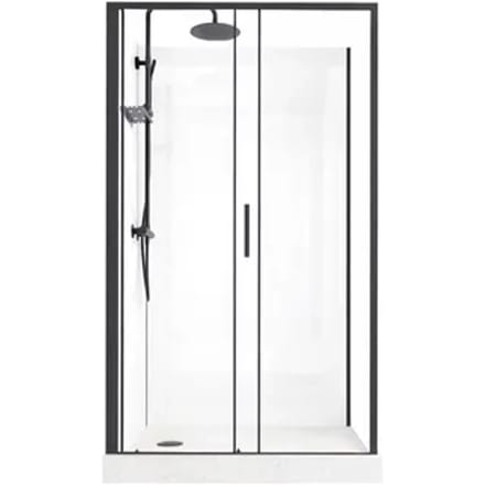 Zephyr Rechthoekige Douchecabine 115x90cm Standaard Steeneffect