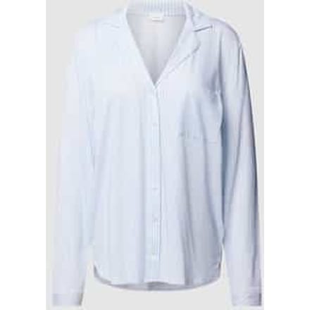 Loose fit pyjamabovendeel van mix van katoen en viscose