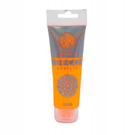 Astra Deco Neon Acrylverf 75ml - Levendig Oranje