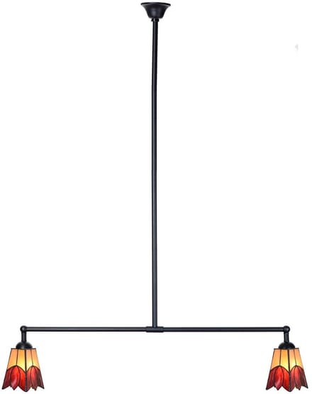 Tiffany T-lamp 2 lichts Fleur de Vanneau Kievitsbloem - Art Deco Trade