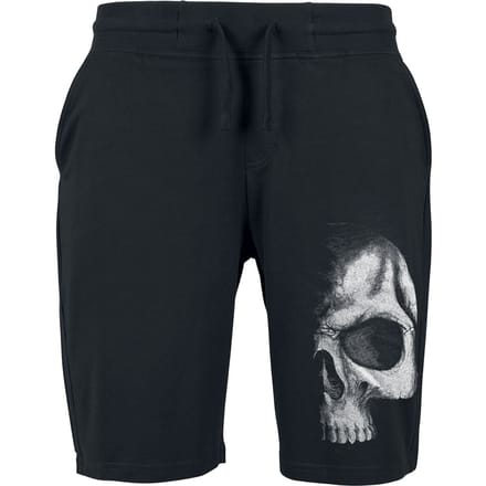 Spiral - Gothic Shorts - Shadow Skull - M - voor Mannen - zwart