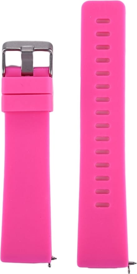 Siliconen bandje - geschikt voor Fitbit Versa / Versa 2 - maat S/M - magenta