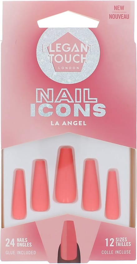 Elegant Touch Nail Icons 24 Nails with Glue - La Angel