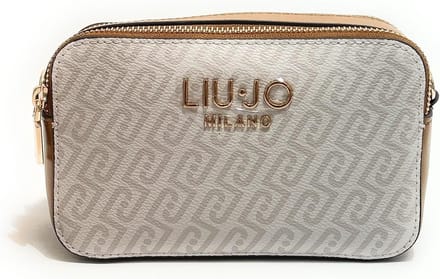 Compacte Schoudertas - Camera Tas - Dagelijks Gebruik - Verstelbare Riem - 18 x 11.5 cm - Lichtgrijs Bruin