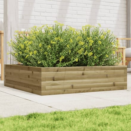 vidaXL - Plantenbak - 90x90x23 - cm - geïmpregneerd - grenenhout