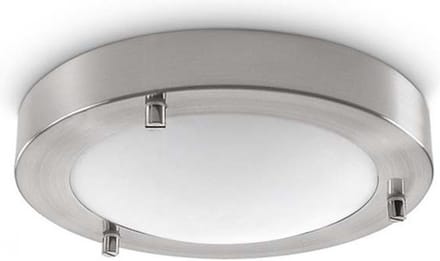 Artdelight - Plafondlamp Yuca Ø 18 cm 10 Watt mat chroom