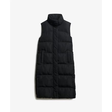 Superdry - Lange pufferbodywarmer - Dames - Gilets