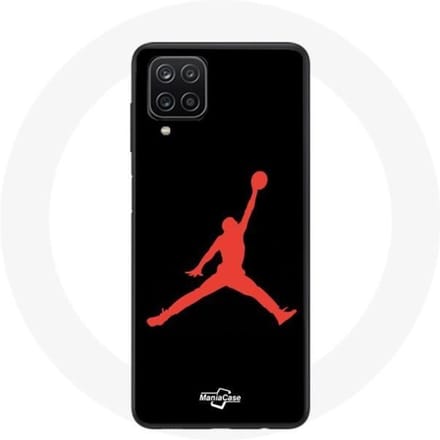 Coque - Maniacase - Galaxy A12 - Rouge - Michael Jordan Logo - Souple rouge