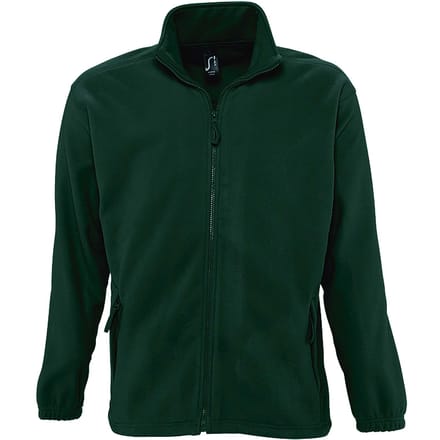 SOLS Heren North Full Zip Outdoor Fleece Jacket (Bosgroen)