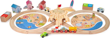 Bigjigs Kust Opruim Trein Set