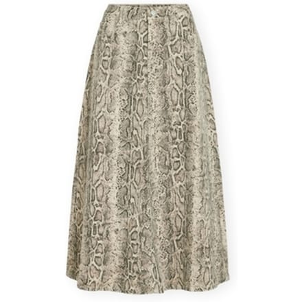 Lange rokken Vila Chia Skirt - Birch/Snake