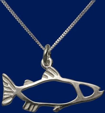 AuBor ®. Hanger. Zilver. De zalm.