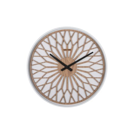 Karlsson Wandklok Girasol - Wit - Ø40.6cm - Wandklok Modern