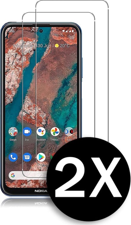 HB Glas Geschikt voor Nokia X20 - Screenprotector Glas Gehard Tempered Glass - 2 Stuks
