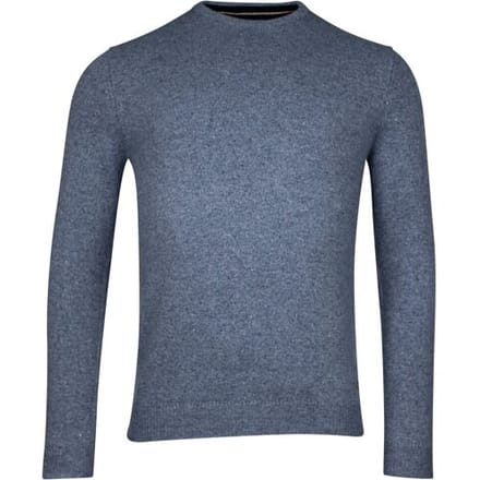 Baileys Trui Crew Neck Pullover Faux-Uni Denim Blue / male