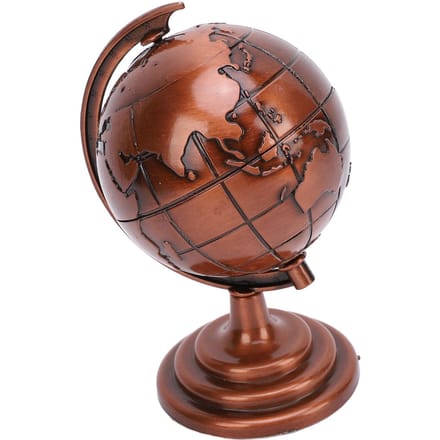 Legering Globe Model Wijnrood Decoratief Metalen Globe Ornament voor Kantoor Studiekamer Decor brown