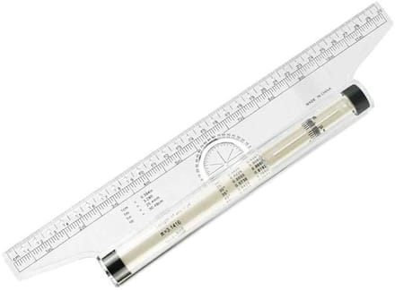 Dailygoods- Rolliniaal 30 cm - Multifunctionele Tekenhulp - Aluminium Rol