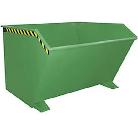 Kiepbak type GU, 2000 liter, groen