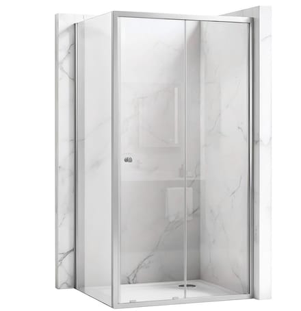 Rea Primo Slide 140X90 - Douchecabine - Chrome - 140X90X190Cm