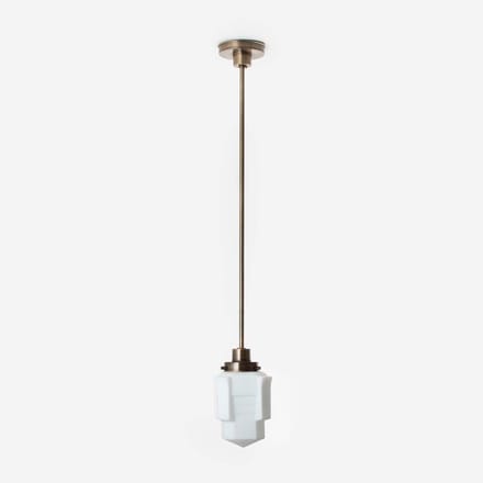 Hanglamp Apollo Mat 20's Brons - Art Deco Trade