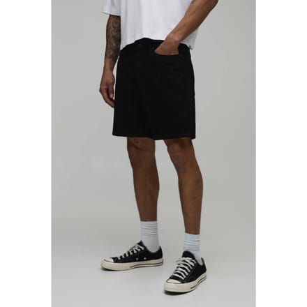 Essential Slim Fit Denim Shorts | Black | Size 62