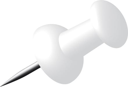 pushpins Alco doosje a 40 stuks wit