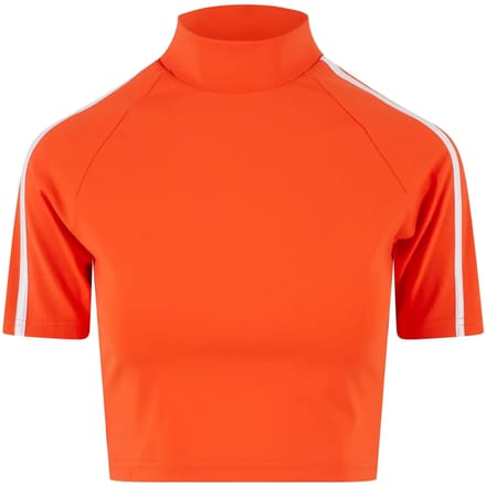 Urban Classics - High Neck Short Crop top - XL - Rood