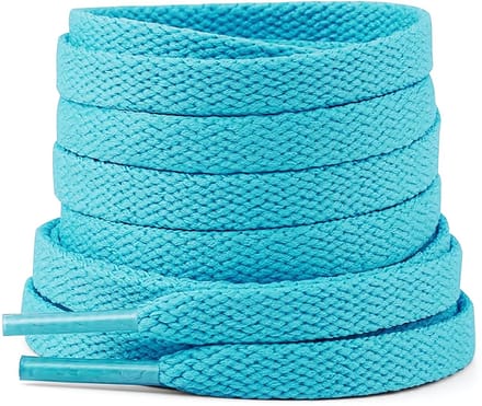 The Kicks Don Veters Plat 140CM - Aqua Blauw - 8mm