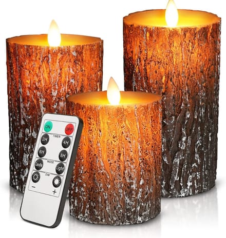 Core® LED Kaarsen Oplaadbaar - Nep Kaarsen - Bruin - 21cm x 11cm x 27cm