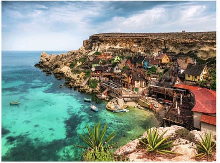 Ravensburger puzzel Popeye Village Malta - 1500 stukjes legpuzzel.