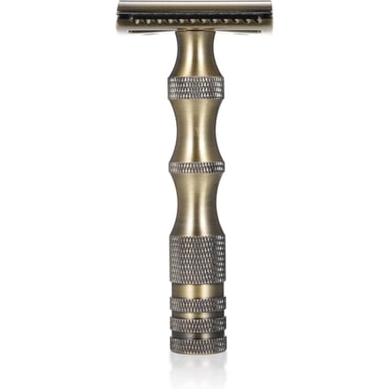 Man's scheermes Vintage handmatige scheermes Double-Edge veiligheidsscheermes brons