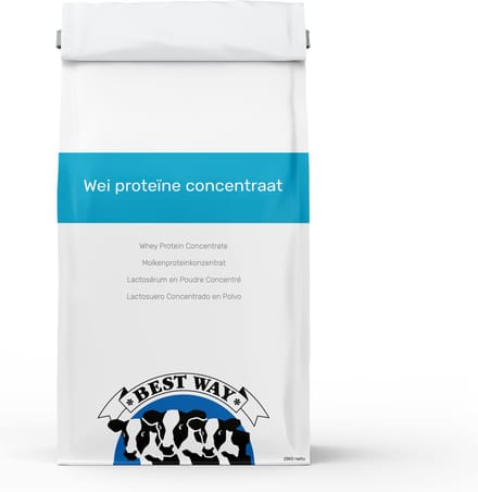 BEST WAY Whey Protein Concentrate 80% - Proteine poeder - Puur ingrediënt 20.0 KG- Puur ingrediënt