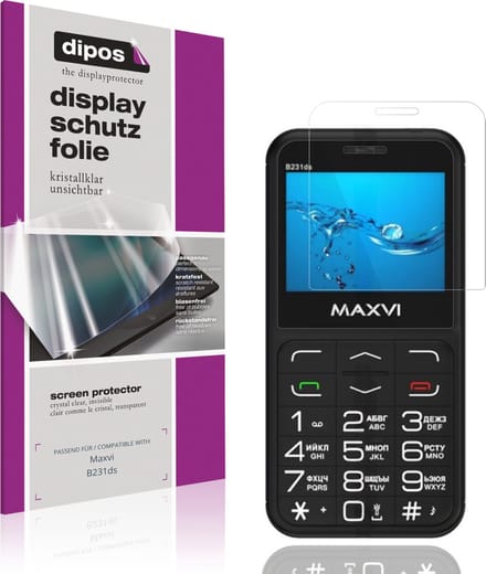 dipos – 4x Beschermfolie geschikt voor Maxvi B231ds | Krasbestendige & heldere Screenprotector Ultra-Thin