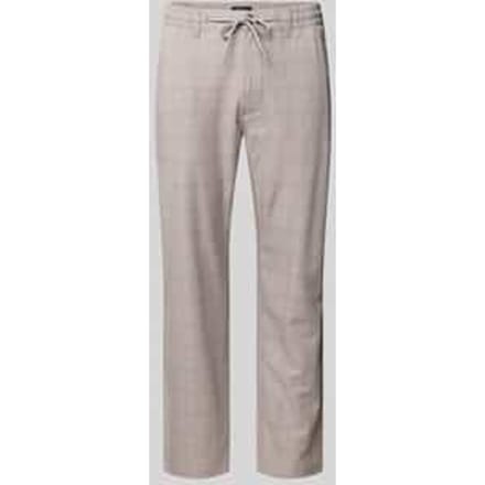 Tapered fit stoffen broek met Elastische band