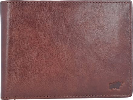 Braun Büffel Leren Portemonnee Arezzo Coin Wallet with Flap Tabac Bruine