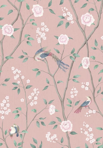 Boråstapeter Vliesbehang 1901 - Dreamy Escape - Bloemen Roze - 53cm x 10.05m